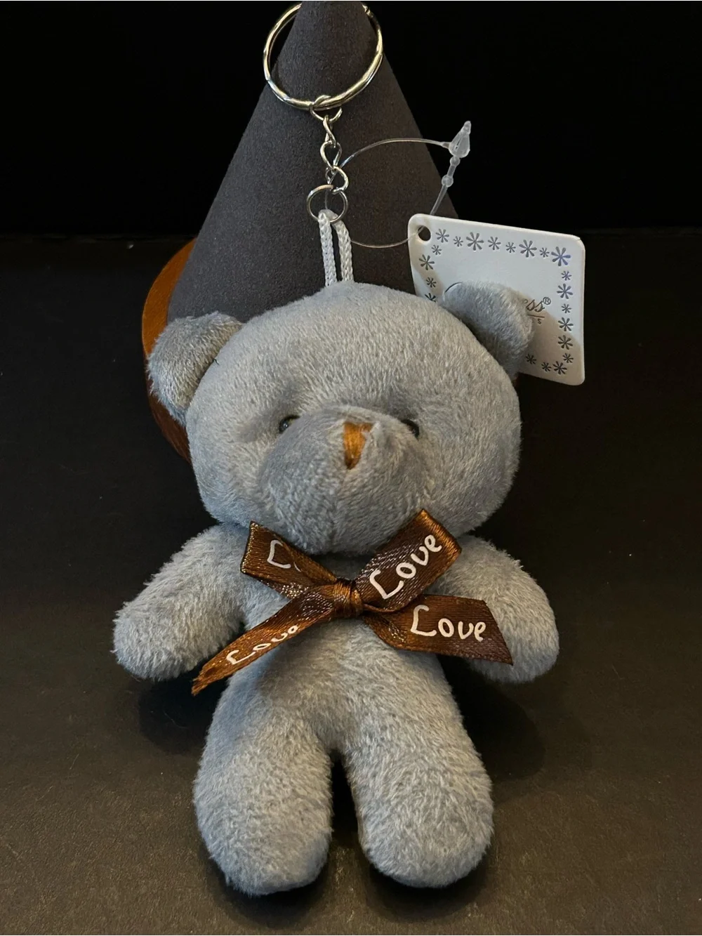 BUY 1 GET 1 FREE Cute Plush Bear 🐻 Keychains w/Brown 'Love' Ribbon Assorted